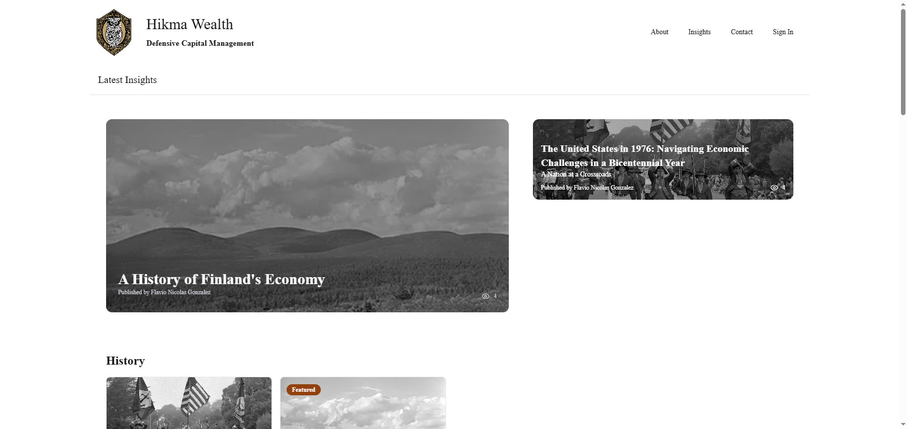 Hikmawealth - Article Platform